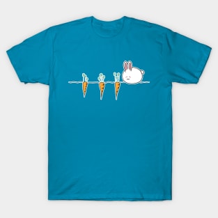 Cute Kawaii Rabbit and Carrots T-Shirt